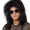 Spirit Halloween Black Rock Star Wig