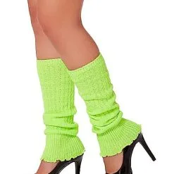 Spirit Halloween Neon Green Leg Warmers