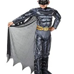 Spirit Halloween Kids Grey And Black 3D Batman Costume - DC Comics -Toddler Costumes Shop 01289404 c
