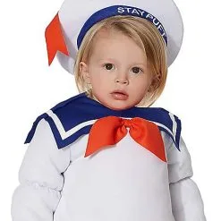 Spirit Halloween Baby Belly Stay Puft Marshmallow Costume - Ghostbusters -Toddler Costumes Shop 01355965 c