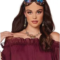 Spirit Halloween Adult Burgundy Ruffle Top -Toddler Costumes Shop 01434620 c