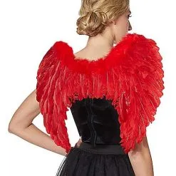 Spirit Halloween Red Feather Devil Wings
