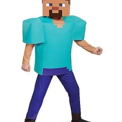 Spirit Halloween Kids Steve Costume Deluxe - Minecraft -Toddler Costumes Shop 01448075 c