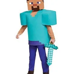 Spirit Halloween Kids Steve Costume Deluxe - Minecraft -Toddler Costumes Shop 01448075 d