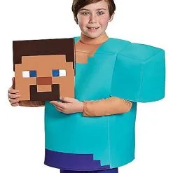 Spirit Halloween Kids Steve Costume Deluxe - Minecraft -Toddler Costumes Shop 01448075 e