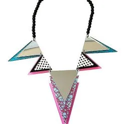 Spirit Halloween '80s Geometric Necklace