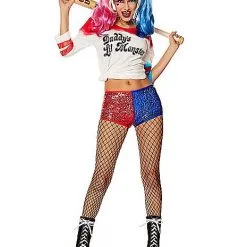 Spirit Halloween Adult Harley Quinn Sequin Costume - Suicide Squad