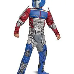 Spirit Halloween Kids Muscle Optimus Prime Costume - Transformers -Toddler Costumes Shop 01494434 c