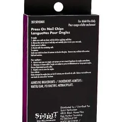 Spirit Halloween '80s Black Press On Nails -Toddler Costumes Shop 01504679 d