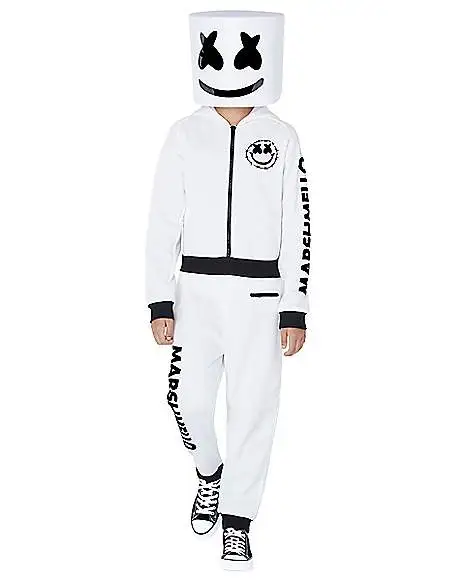 Spirit Halloween Kids Marshmello Logo Jumpsuit Costume 3 Spirit Halloween Kids Marshmello Logo Jumpsuit Costume