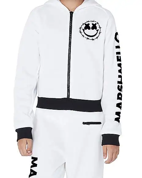 Spirit Halloween Kids Marshmello Logo Jumpsuit Costume 4 Spirit Halloween Kids Marshmello Logo Jumpsuit Costume - Image 2