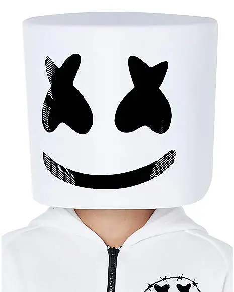 Spirit Halloween Kids Marshmello Logo Jumpsuit Costume 5 Spirit Halloween Kids Marshmello Logo Jumpsuit Costume - Image 3