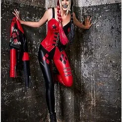 Spirit Halloween Adult Harley Quinn Moto Jacket – The Suicide Squad -Toddler Costumes Shop 01528397 c