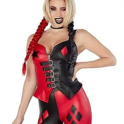 Spirit Halloween Adult Harley Quinn Corset - The Suicide Squad