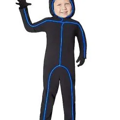 Spirit Halloween Toddler Blue Light-Up Stick Figure Costume