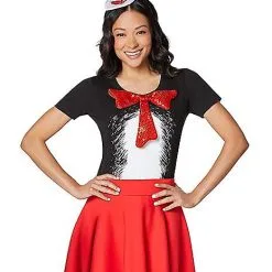 Spirit Halloween Adult Cat In The Hat Costume Kit - Dr. Seuss -Toddler Costumes Shop 01532381 c