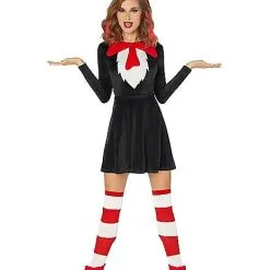 Spirit Halloween Adult Cat In The Hat Dress - Dr. Seuss