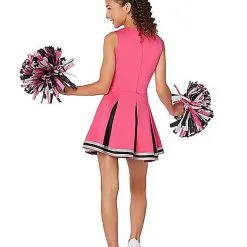 Spirit Halloween Kids Pink Cheerleader Costume -Toddler Costumes Shop 01542299 b