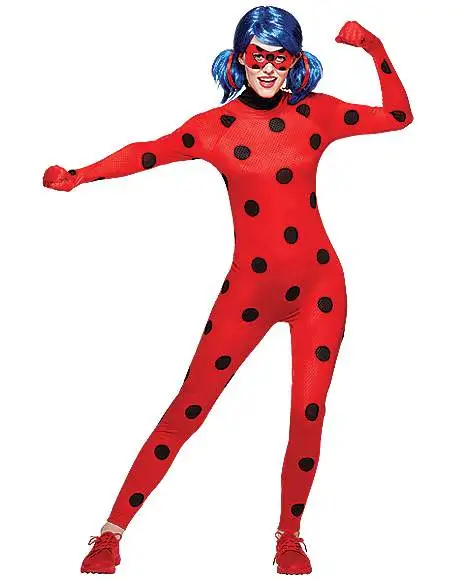 Spirit Halloween Adult Miraculous Ladybug Catsuit Costume 4 Spirit Halloween Adult Miraculous Ladybug Catsuit Costume - Image 2