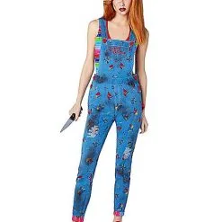 Spirit Halloween Adult Chucky Overalls Costume