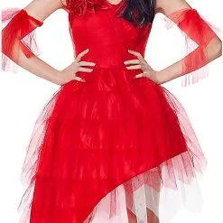 Spirit Halloween Adult Harley Quinn Red Dress - The Suicide Squad -Toddler Costumes Shop 01549518 c