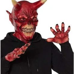 Spirit Halloween Devil Mask With Hands -Toddler Costumes Shop 01550474 c