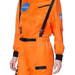 Spirit Halloween Adult Orange NASA Jumpsuit Costume -Toddler Costumes Shop 01551746 c