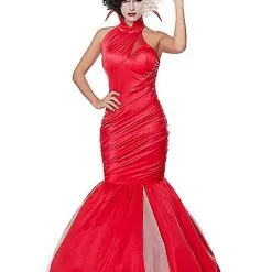 Spirit Halloween Adult Red Cruella Dress - Disney Cruella