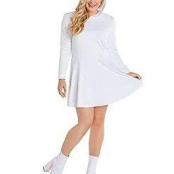 Spirit Halloween Adult White Long Sleeve Dress 8 Spirit Halloween Adult White Long Sleeve Dress -Toddler Costumes Shop 01586270 c