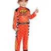 Spirit Halloween Toddler Lightning McQueen Pit Crew Costume - Cars -Toddler Costumes Shop 01590033 a