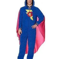 Spirit Halloween Adult Super Grover Union Suit - Sesame Street