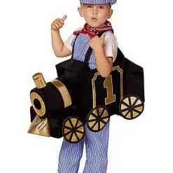Spirit Halloween Toddler Ride-Along Train And Conductor Costume