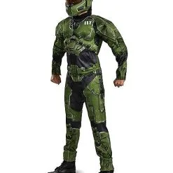 Spirit Halloween Kids Master Chief Muscle Costume - Halo Infinite -Toddler Costumes Shop 07653280 c